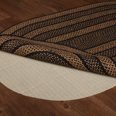Farmhouse Jute Braided Rug Oval 3'x5' with Rug Pad VHC Brands - The Fox Decor